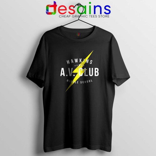 Hawkins AV Club Tshirt Cheap Tee Shirts Stranger Things Netflix