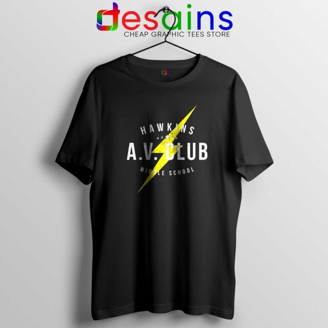 Hawkins AV Club Tshirt Stranger Things Eleven Netflix Series