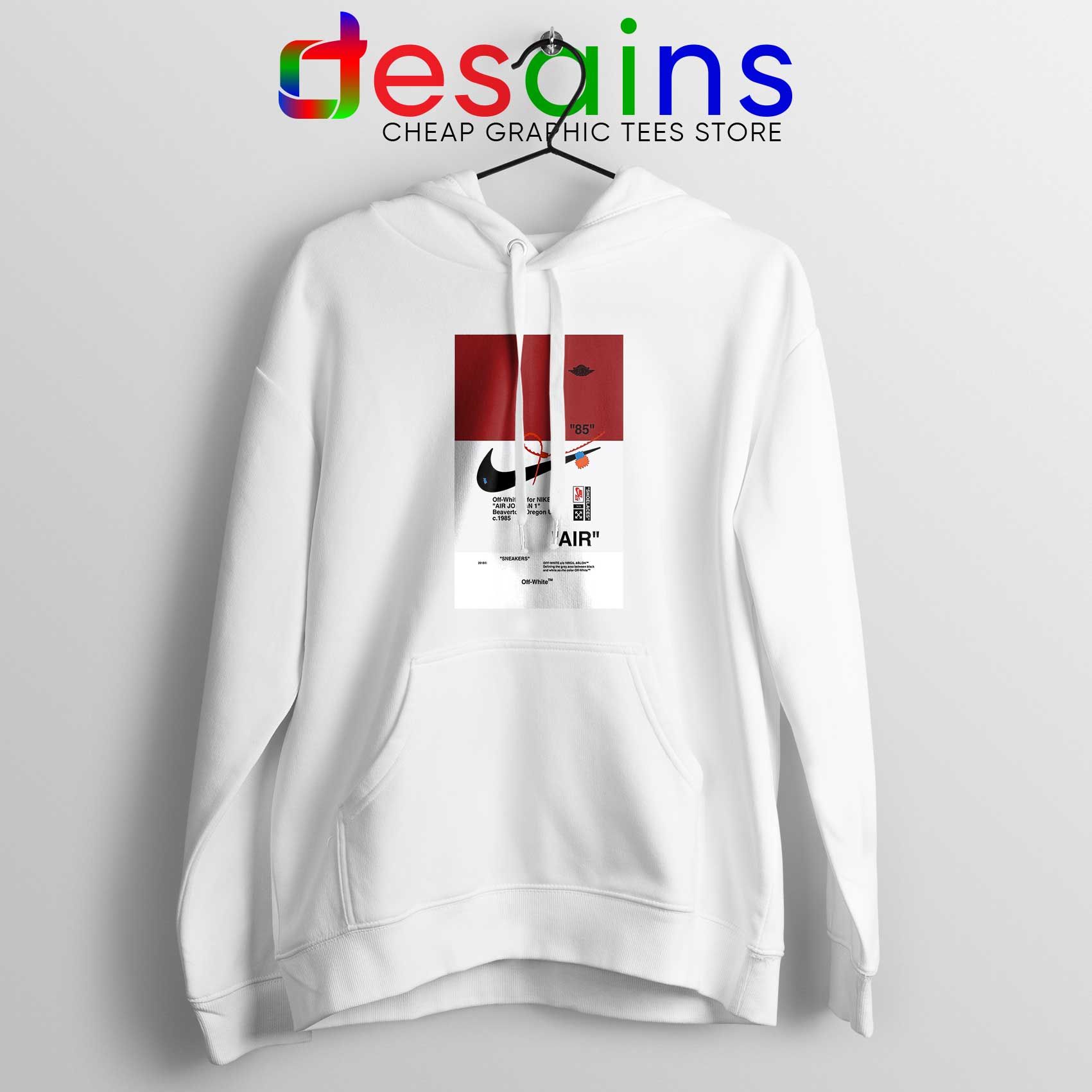 si Diagnosticar piel Hoodie Off White Shoes Air 85 Vintage Sneakers Jacket - DESAINS STORE