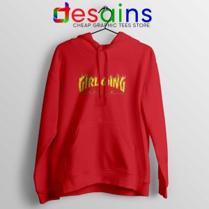 Hoodie Red Girl Gang Girl Power Hoodies Girl Power Clothing Line