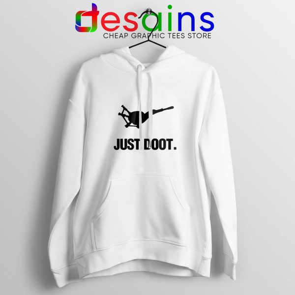 Just Doot White Hoodie Just Do it Horn Music Cheap Hoodies Unisex