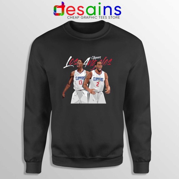 Kawhi Leonard Paul George Black Sweatshirt LA Clippers NBA Cheap Sweater