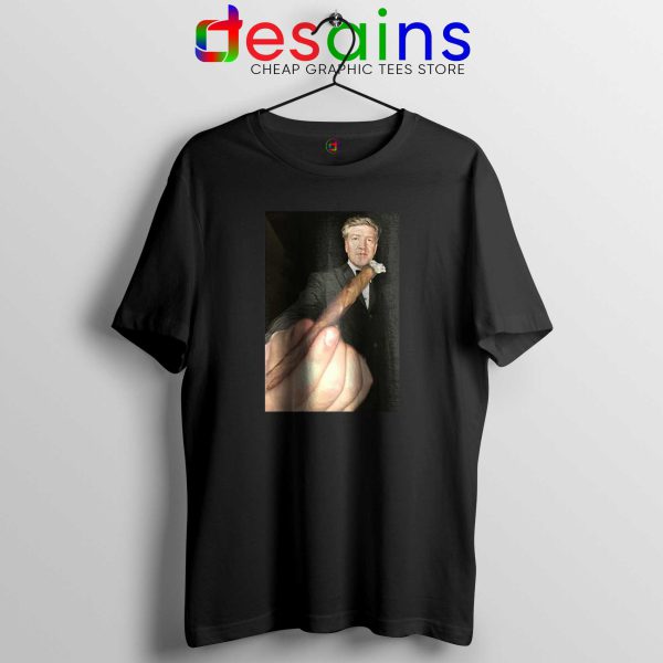 Lynch Passes You the Blunt Black Tshirt Cheap Tees David Lynch Meme