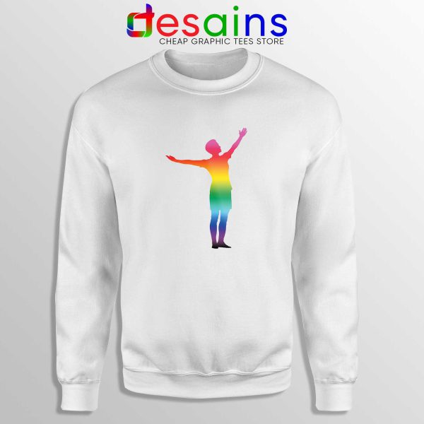 Megan Rapinoe PRIDE White Sweatshirt USA Rapinoe Crewneck Sweater