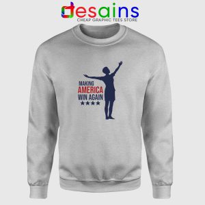Megan Rapinoe Win Again Sport Grey Sweatshirt Making America Win Again