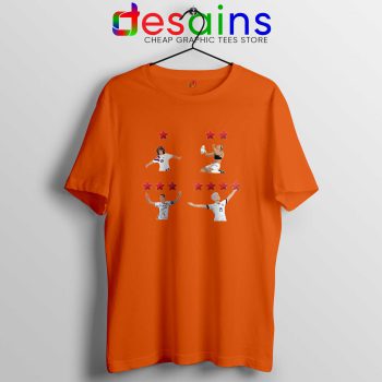 Megan Rapinoe and USWNT 4 Stars Orange Tee Shirt USWNT Tshirt