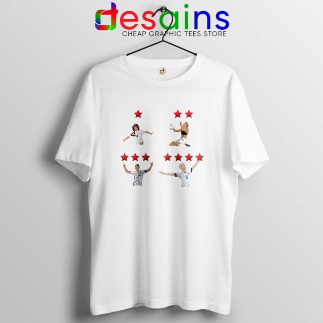 Megan Rapinoe and USWNT 4 Stars Tee Shirt USWNT