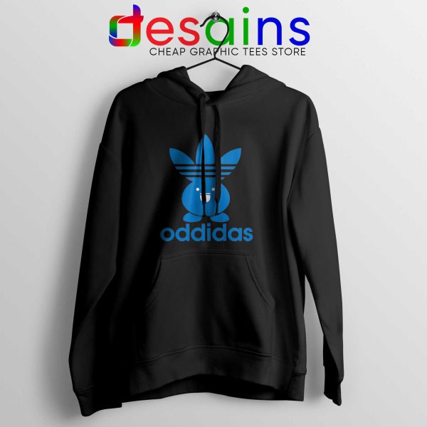 Oddidas Oddish Pokemon Black Hoodie Adidas Classic Cheap Hoodies