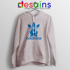 Oddidas Oddish Pokemon Sport Grey Hoodie Adidas Classic Cheap Hoodies