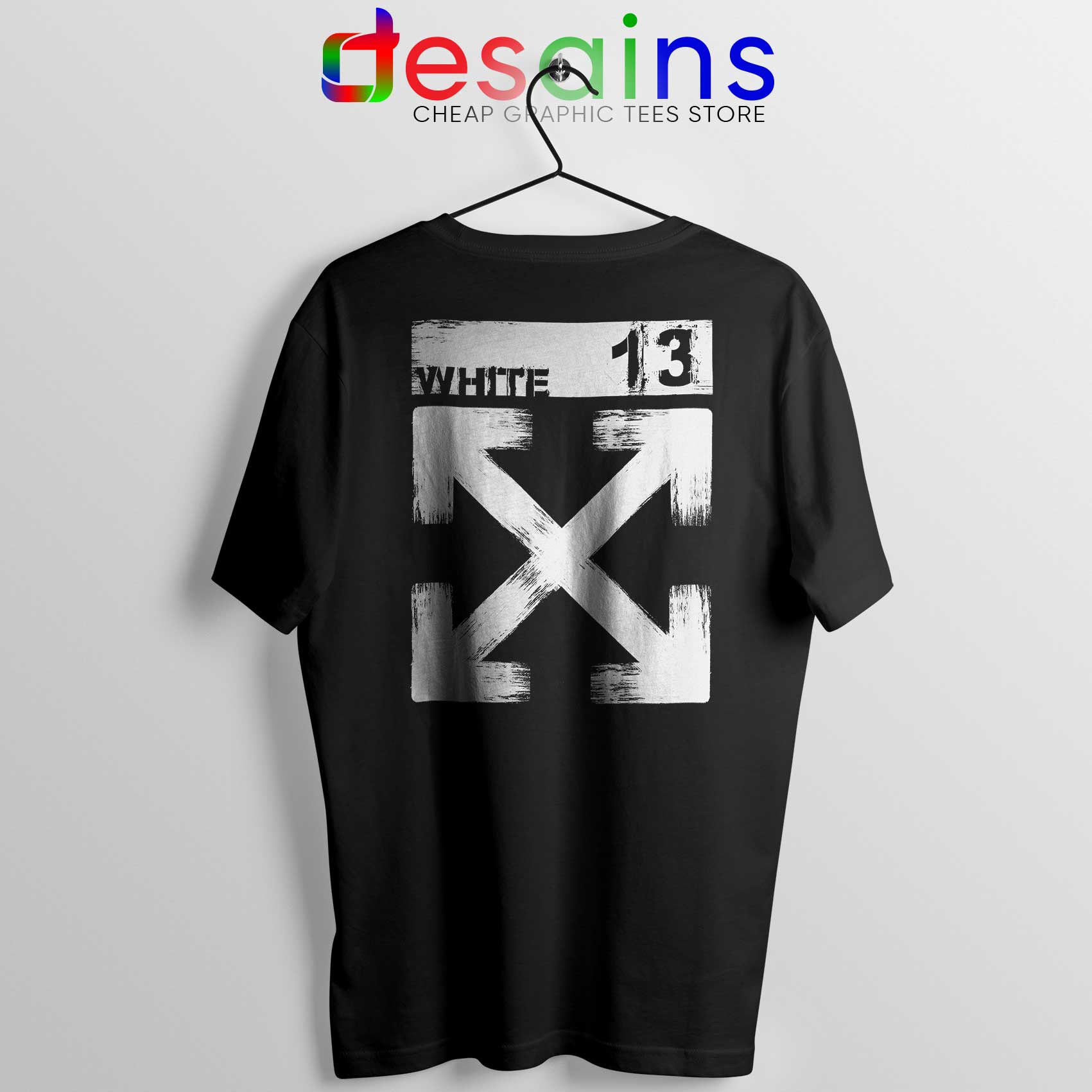 White Tshirt 13 Off-White Symbol Art Design - DESAINS