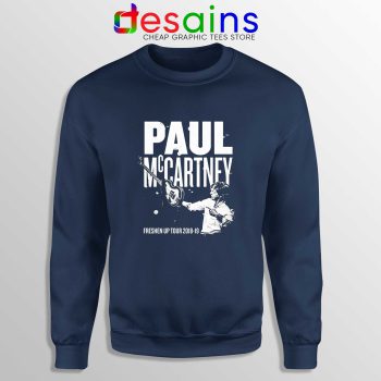 Paul McCartney Freshen Up Navy Sweatshirt Crewneck Sweater Concert