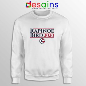 Rapinoe Bird 2020 White Sweatshirt Megan Rapinoe Sue Bird Sweater