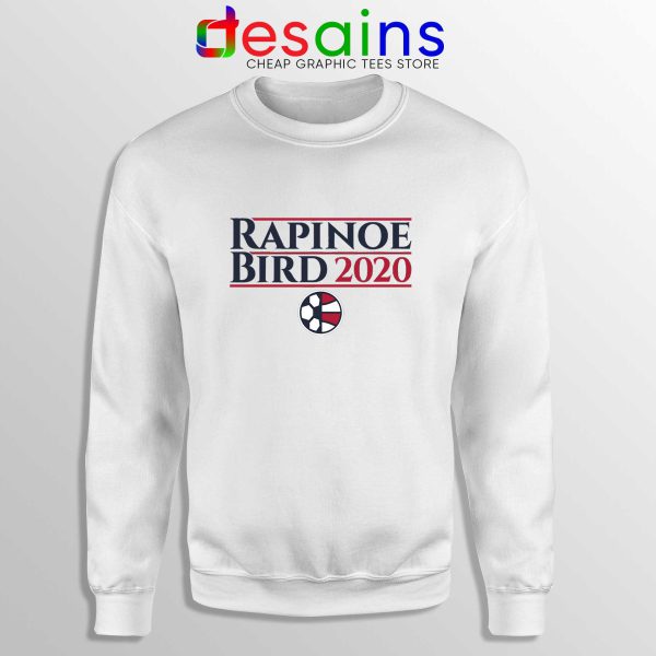 Rapinoe Bird 2020 White Sweatshirt Megan Rapinoe Sue Bird Sweater