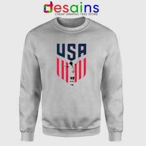 Rapinoe USA Soccer Women Sport Grey Sweatshirt Megan Rapinoe USWNT