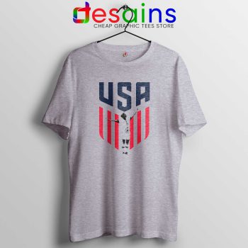 Rapinoe USA Soccer Women Sport Grey Tshirt Best Tee Shirts Megan Rapinoe