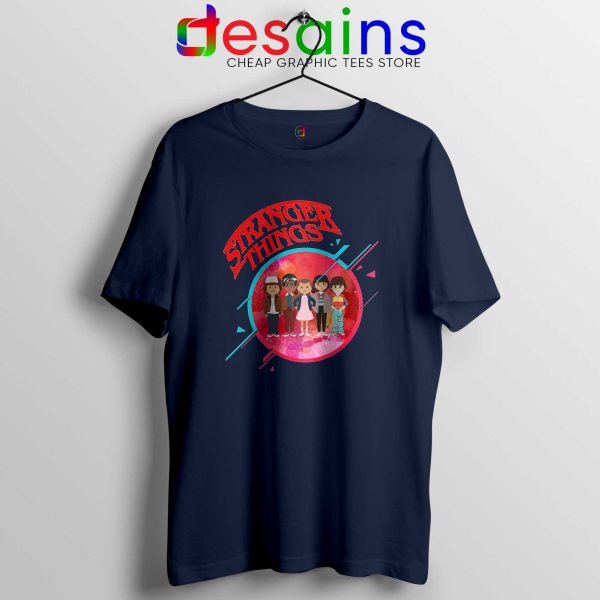 Stranger Things 3 Angry Navy Tee Shirt Stranger Things Poster Tshirt