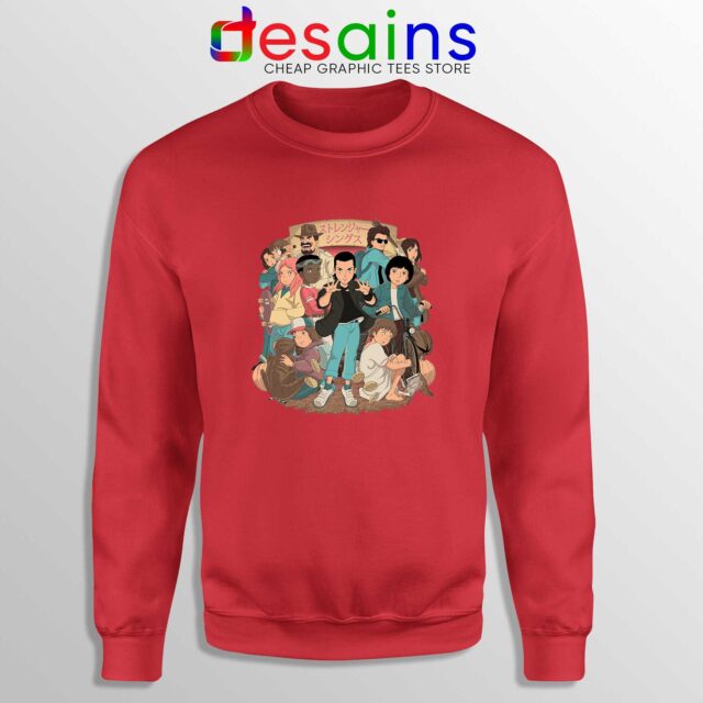 Stranger Things 3 Anime Poster Sweatshirt Netflix Merch