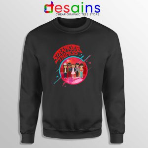 Sweatshirt Black Stranger Things 3 Angry Custom Sweater Stranger Things