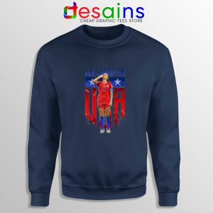 Sweatshirt Navy Alex Morgan Sipping Tea Sweater Alex Morgan Shirt