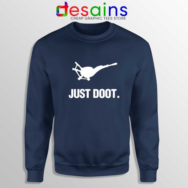 Sweatshirt Navy Blue Just Doot Custom Sweater Just Do it Horn Music