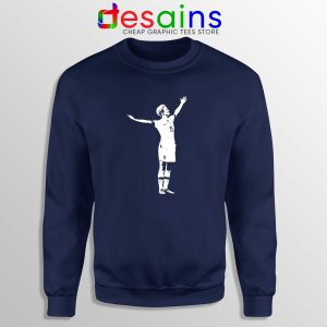 Sweatshirt Navy Megan Victory Pose Crewneck Sweater Megan Rapinoe