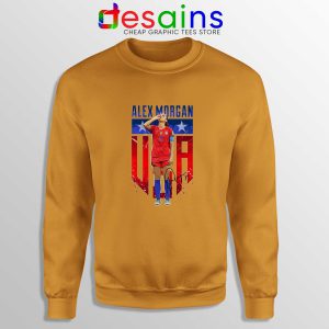 Sweatshirt Orange Alex Morgan Sipping Tea Sweater Alex Morgan Shirt