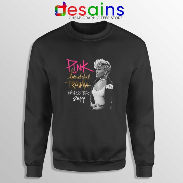 Sweatshirt Pink Beautiful Trauma World Tour Merch Concert