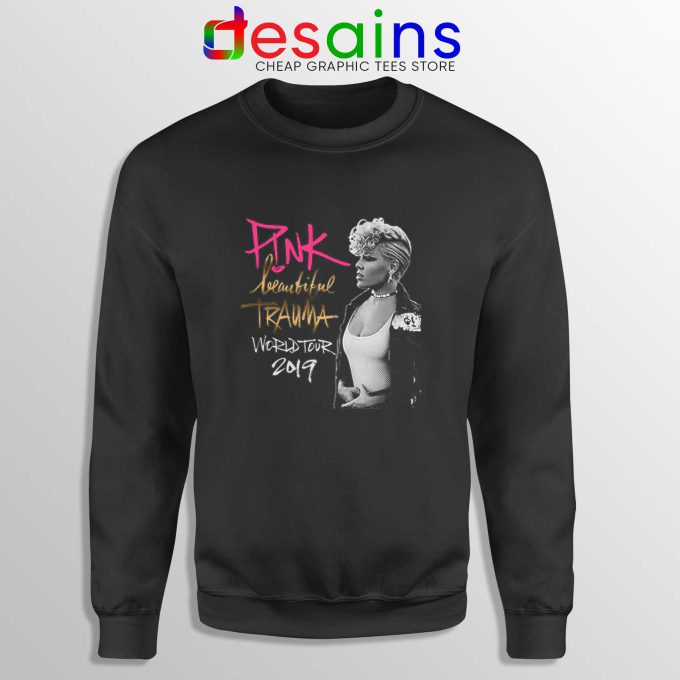 Sweatshirt Pink Beautiful Trauma World Tour Merch Cheap Sweater S-3XL