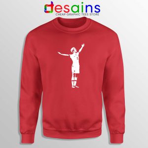 Sweatshirt Red Megan Victory Pose Crewneck Sweater Megan Rapinoe