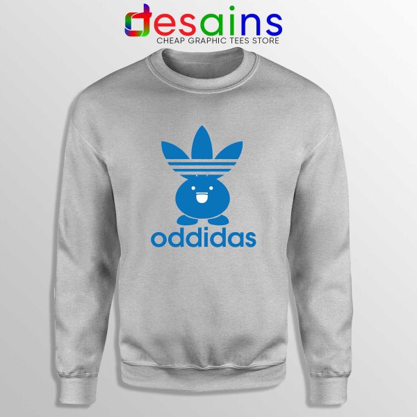 Sweatshirt Sport Grey Oddidas Oddish Pokemon Adidas Classic Cheap Sweater