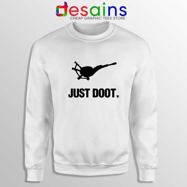 Sweatshirt White Just Doot Custom Sweater Just Do it Horn Music