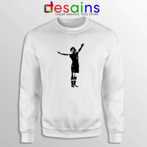 Sweatshirt White Megan Victory Pose Crewneck Sweater Megan Rapinoe