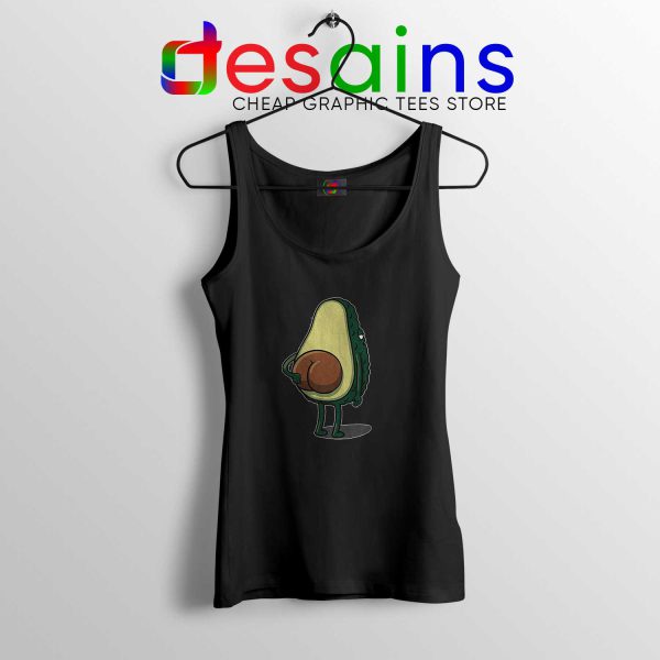 Tank Top Black Avocado Shirt Vegan Tank Tops Avocado Graphic Shirts