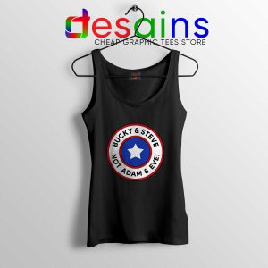 Tank Top Black Bucky and Steve Not Adam and Eve Captain America