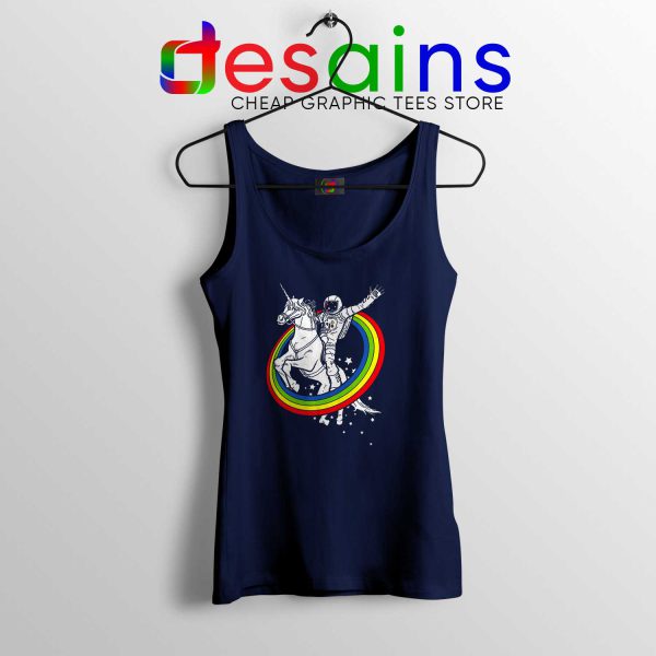 Tank Top Navy Astronaut Ride On Unicorn Cheap Tank Tops Epic Combo