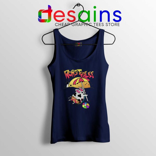 Tank Top Navy Roast Beef Dustin Stranger Things Cheap Tank Tops