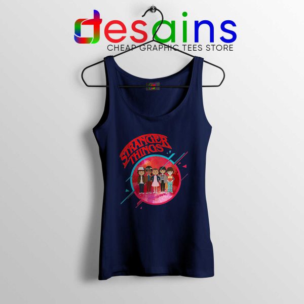 Tank Top Navy Stranger Things 3 Angry Buy Tank Tops Stranger Things