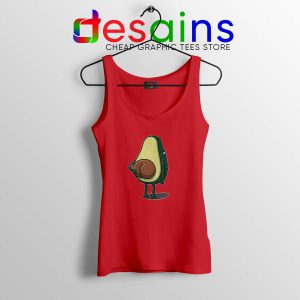 Tank Top Red Avocado Shirt Vegan Tank Tops Avocado Graphic Shirts