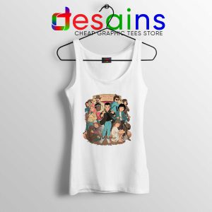 Tank Top White Stranger Things 3 Anime Poster Cheap Tank Tops Size S-3XL