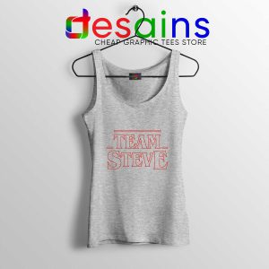 Team Steve Stranger Things Sport Grey Tank Top Steve Harrington Tank Tops