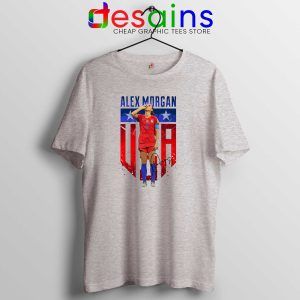 Tee Shirt Sport Grey Alex Morgan Sipping Tea Tshirt Alex Morgan USWNT