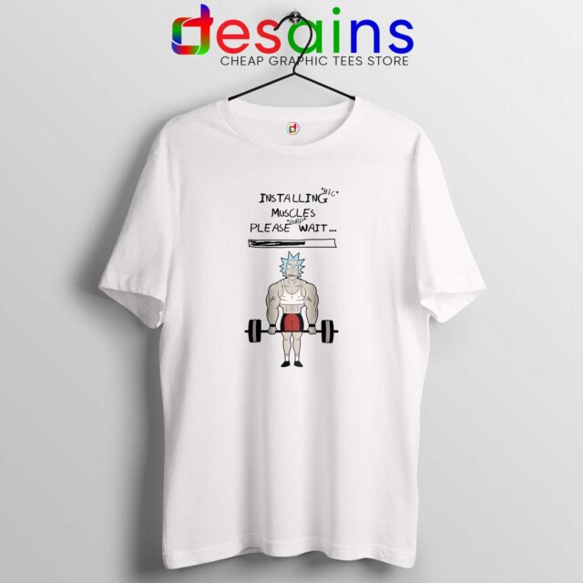 Tshirt Rick and Morty Installing Muscles Season 5 Finale