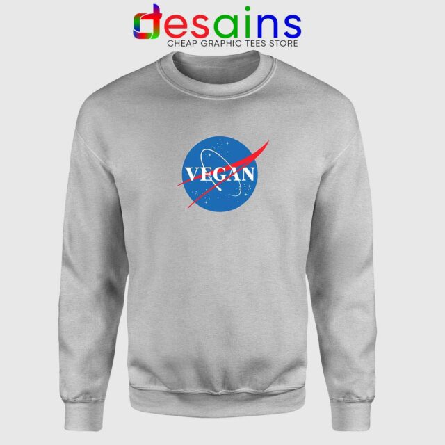 Vegan Nasa Logo Sweatshirt Veganism Vegetarian Funny
