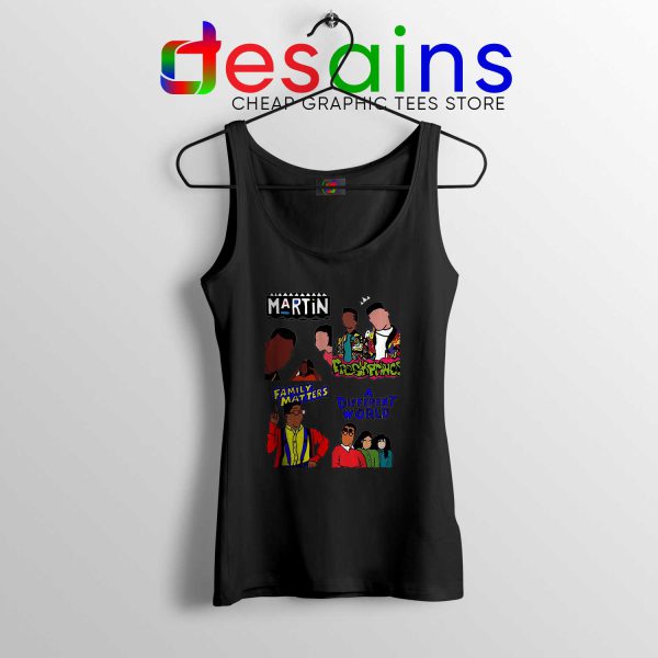 90s Martin Sitcom Mashup Black Tank Top Cheap Tank Tops Martin