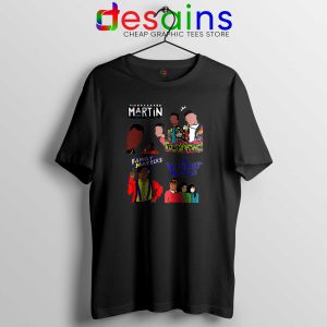 90s Martin Sitcom Mashup Black Tshirt Cheap Graphic Tee Shirts Martin