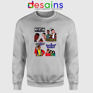 90s Martin Sitcom Mashup Sport Grey Sweatshirt Crewneck Sweater