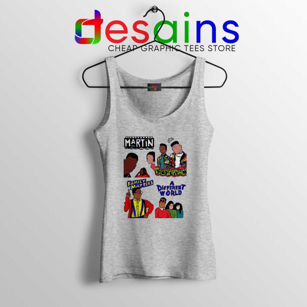 90s Martin Sitcom Mashup Sport Grey Tank Top Cheap Tank Tops Martin