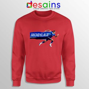 Alex Morgan Run Red Sweatshirt Crewneck Alex Morgan USWNT