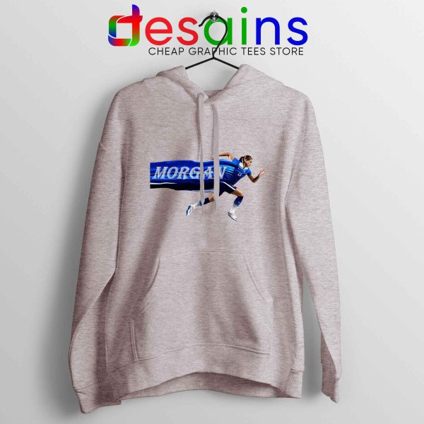 Alex Morgan Run Sport Grey Hoodie Cheap Alex Morgan USWNT Hoodies