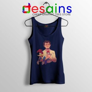 Alexei Stranger Things Navy Tank Top Russian Scientist Dr Alexei Tops